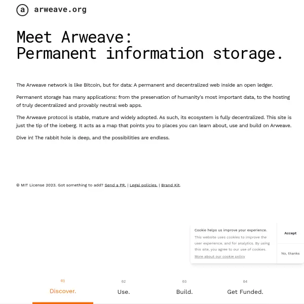 Arweave (AR) screenshot