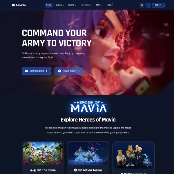 Heroes of Mavia (MAVIA) screenshot