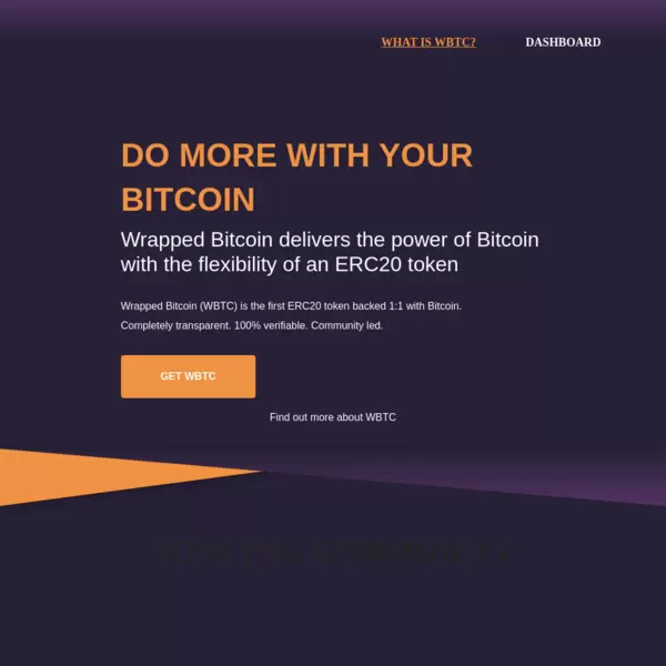 Wrapped Bitcoin (WBTC) screenshot