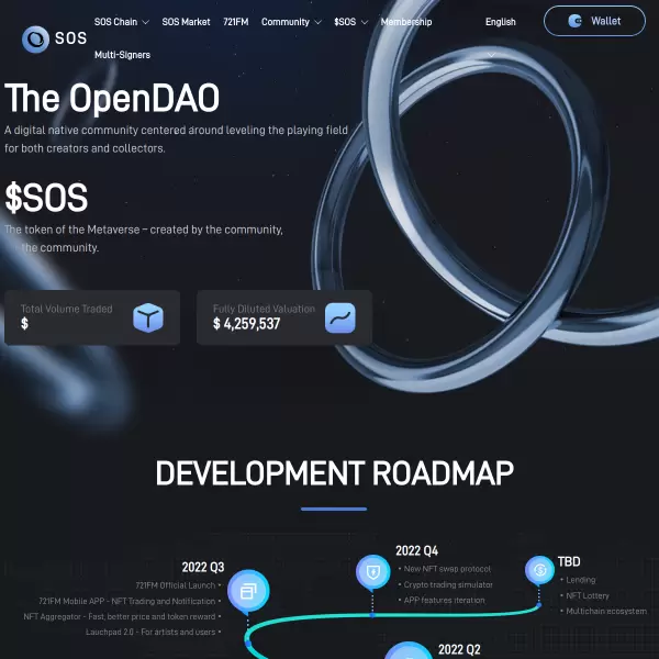 The OpenDAO screenshot