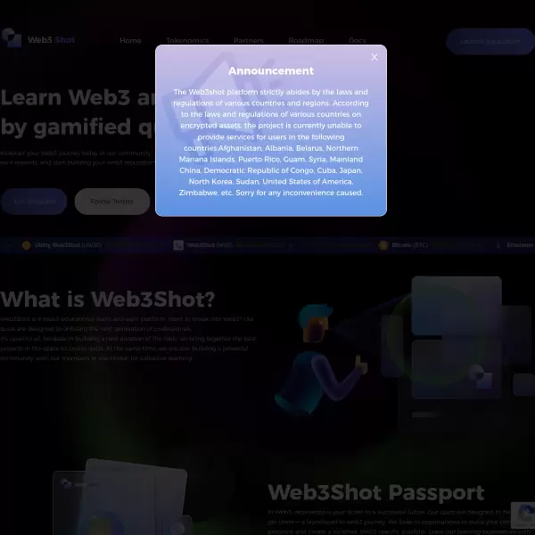Utility Web3Shot (UW3S) screenshot