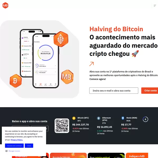 Mercado Bitcoin screenshot