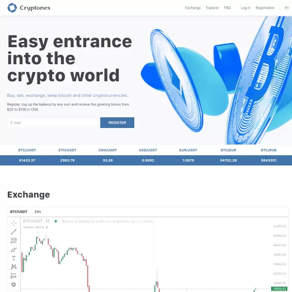 Cryptonex screenshot