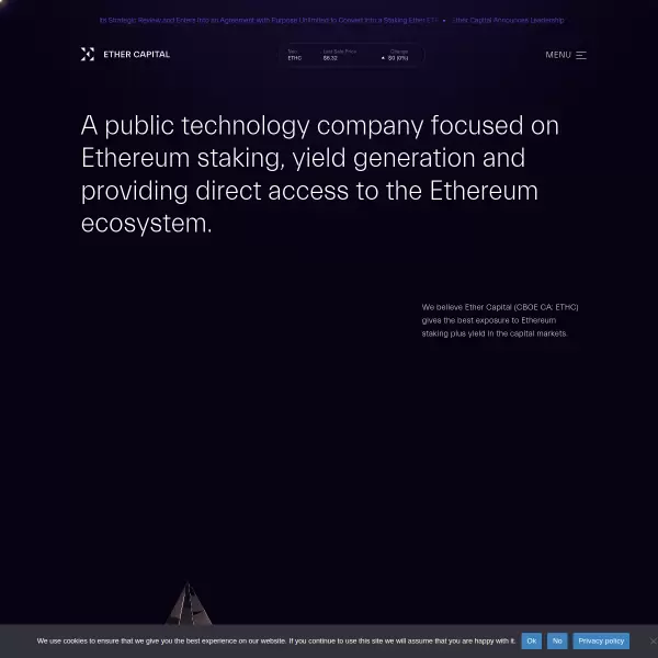 Ether Capital screenshot
